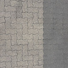 Gebruikte Sinpro profielstenen grijs / zwart 8cm