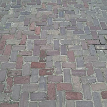 Oude gebakken keiformaten Miste (op pallets)