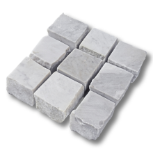 Marmer kinderkoppen 6x8 cm rustiek