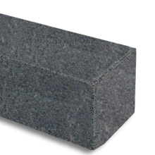 Gabbro stapelblokken 12x12x250 cm gezaagd, gevlamd met facet