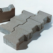 H-Profiel 8 cm grijs (mini-facet, met deklaag) 36 st. per laag