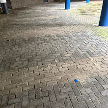 Gebruikte betonklinkers 21x10,5x8 Den Haag Grijs - Zwart (losgestort)