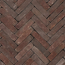 WF80 Ruston rood paars  bezand Getrommeld