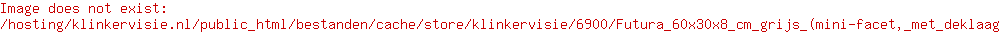 Futura 60x30x8 cm grijs (mini-facet, met deklaag)