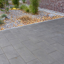 Futura 60x30x8 cm zwart (mini-facet, met deklaag)