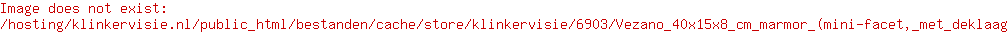 Vezano 40x15x8 cm marmor (mini-facet, met deklaag)