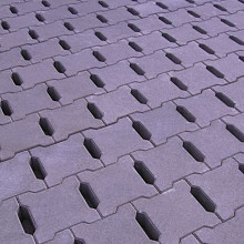 BVW-Öko-Lock 30x30x10 cm Grijs, mini-facet en deklaag Blokverband