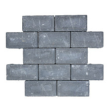 BSS 20x10x8 cm zwart (mini-facet, met deklaag)