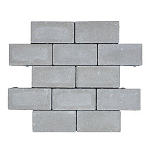 BSS 20x10x8 cm grijs (mini-facet, met deklaag)