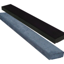 muurafdekb vlak 15x100x5 zwart beton