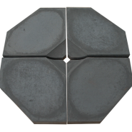 Parasoltegel 40x40x6 cm zwart beton