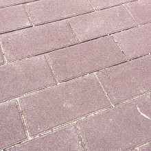 BSS 20x10x8 cm paars (mini-facet, met deklaag)