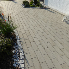 Vezano 40x15x8 cm Licht Grijs, Glimmer mit Kristalleffekt Minifase