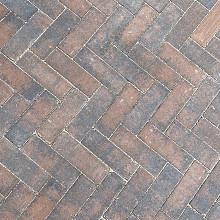 GDF 24x8x8 cm bruin/zwart (zonder facet, met deklaag)