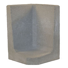 L-Hoeksteen 60x40x40 cm grijs