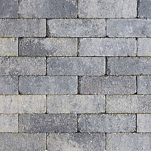 Antieke trommel dikformaat 6 cm grijs/zwart