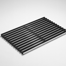 ACO Schoonlopermat rubberstroken 75x50 cm