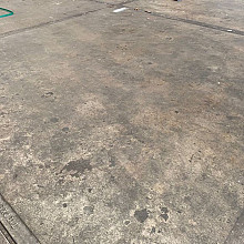 Gebruikte betonplaat 200x200x12 cm met hoeklijn A-keus