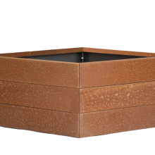 Bloembak corten 120x120x42