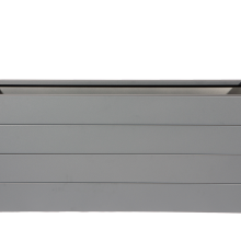 Bloembak poedercoat taupe 210x60x56 cm