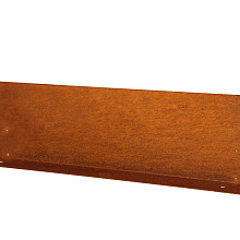Kantopsluiting double (flg) corten 300x10 cm