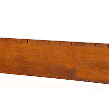 Kantopsluiting single flex 300x27,7 cm corten
