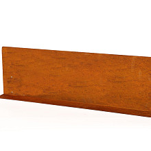 Kantopsluiting single (flg) corten 300x10 cm