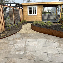 Borderpaneel flex corten 220x28 cm