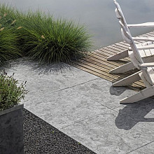 Blue moon piazzo elegance 60x60x2 cm.5 cm gevlamd + geborsteld