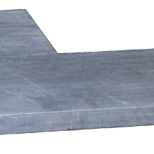rustico hoek vijv. linea 50/20x50x3 cm