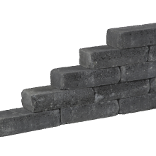 Pilestone line coal 40x15x10 cm