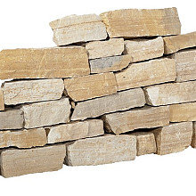 Stapelblokken bourgogne geel 10-15cm