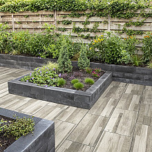 Linea block small 12x12x60 cm black
