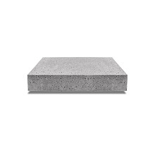 Oud Hollandse halve traptrede 50x37x15 cm grijs