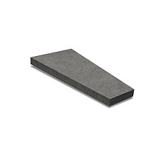 Oud Hollandse trapezium 120x60/30x8 cm antraciet