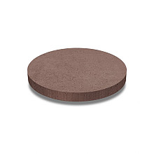 Oud Hollandse tegel rond 100x100x7 cm roodbruin