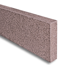 Graniet opsluitband 7x30x100 cm gezaagd, gevlamd met facet