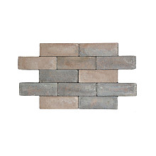 DF 21x7x8 cm bruin-zwart (zonder facet, met deklaag)