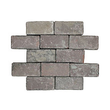 Oude gebakken keiformaten Doornenburg plat (op pallets)