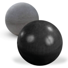 Bol voor paalmuts diam. 14 cm grijs